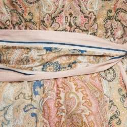 مملوكة مسبقًا Zimmermann Multicolor Printed Cotton Halter Neck Maxi Dress M