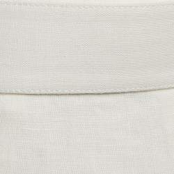 Zimmermann White Linen Lace Trimmed High Tide Nautical Pants L