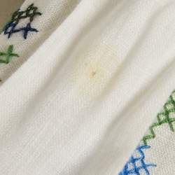 Zimmermann White Cross-Stitch Embroidery Linen Short M