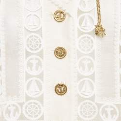 Zimmermann White Linen High Tide Nautical Cropped Jacket M