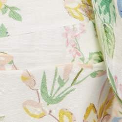 Zimmermann White Floral Print Linen Blend Top and Skirt Set M