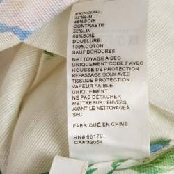 Zimmermann White Floral Print Linen Blend Top and Skirt Set M