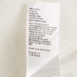 Zimmermann White Floral Print Linen Blend Top and Skirt Set M