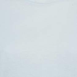 Pre Owned Zimmermann Blue Logo Applique Jersey T-Shirt M