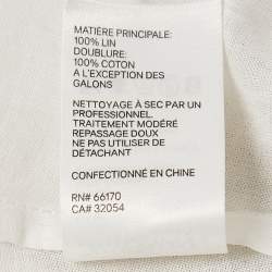 مملوكة مسبقًا Zimmermann Cream Freja Paisley-Print Linen Maxi Dress XS