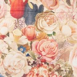 Zimmermann Peach Floral Print Linen Luminosity Midi Skirt S