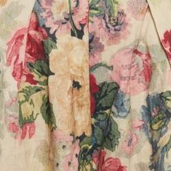 Zimmermann Beige Floral Print Linen Blend Skirt and Top Set S/M