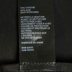 مملوكة مسبقًا Zimmermann Black Silk Blend Belted Button Front Midi Dress M