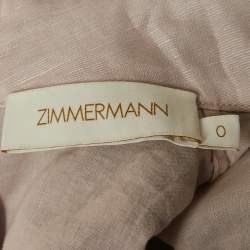 Pre Owned Zimmermann Multicolor Printed Bead Embellishment Mini Dress XS