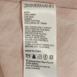 Pre Owned Zimmermann Multicolor Printed Bead Embellishment Mini Dress XS