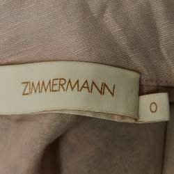 Pre Owned Zimmermann Multicolor Printed Bead Embellishment Mini Dress XS