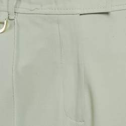 Pre Owned Zimmermann Light Green Wool Blend Wide Leg Trousers XL