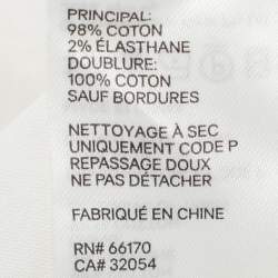 مملوكة مسبقًا Zimmermann White Floral Print Cotton Jeannie Open Back Ruffled Mini Dress M