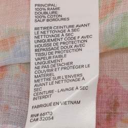 Zimmermann Multicolor Printed Ramie Dress M