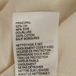 Zimmermann White Floral Applique Linen Blend Postcard Skirt S