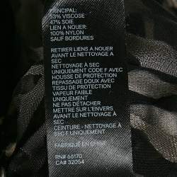 Pre Owned Zimmermann Black Silk Blend Jacquard Tiered Ladybeetle Swing Maxi Dress XS