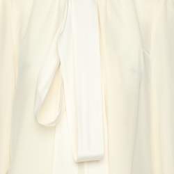 Zimmermann Cream Silk Neck Top M
