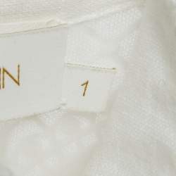 Zimmermann White Wave Lace Linen Tiered Midi Dress M