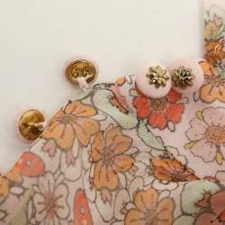 Pre Owned Zimmerman Multicolor Silk Kaleidoscope Tiered Frill Midi Dress XS