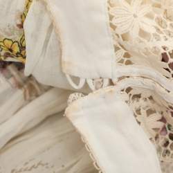 Pre Owned Zimmerman Multicolor Printed Ramie Jude Spliced Trim Mini Dress S