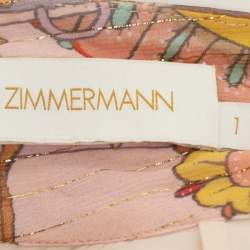 Zimmerman Multicolor Printed Silk Top S