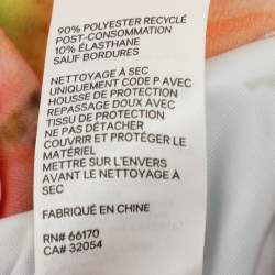 مملوكة مسبقًا Zimmermann Multicolor Floral Print Laser-Cut Gauze Frilled Prima Gown S