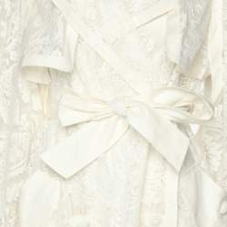 Zimmermann White Lace Wonderland Trench Coat XS