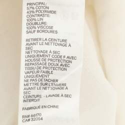 Pre Owned Zimmermann White Lace Wonderland Wide Leg Pants XS