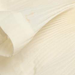 Pre Owned Zimmermann White Crepe Ruffled The Lovestruck Crop Top L