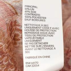 Pre Owned Zimmermann Multicolor Linen Blend Kaleidoscope Maxi Dress S