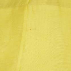 Zimmermann Yellow Linen Blend Botanica Bralette Gown S