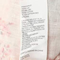 Pre Owned Zimmermann Multicolor Printed Linen Laelia Dress M