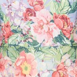 مملوكة مسبقًا Zimmermann Blue Floral Linen Bellitude Midi Dress M