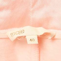 Pre Owned Zimmermann Pink Satin Waist Tie-Up Trousers L