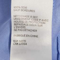 Zimmermann Blue Satin Silk Ruffled Wrap Dress XL