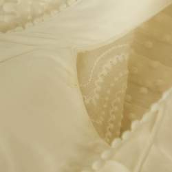 Pre Owned Zimmermann White Linen Blend Super Eight Off-The-Shoulder Mini Dress M