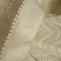 Pre Owned Zimmermann White Linen Blend Super Eight Off-The-Shoulder Mini Dress M