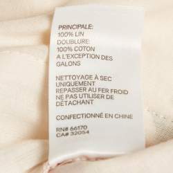 Zimmermann Pink Floral Print Linen Jumpsuit M