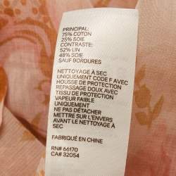 Pre Owned Zimmermann Pink Printed Silk Blend Top XS