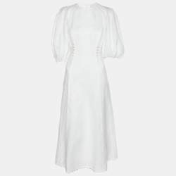 Zimmermann White Linen Maxi Dress M