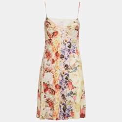 Pre Owned Zimmermann Multicolor Floral Print Silk Belted Wonderland Midi Dress M