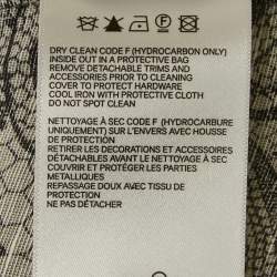 Zimmermann Off-Linen Printed Linen and Silk Button Front Blouse XL