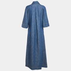 Pre Owned Zimmermann Blue Chambray Long Dress M