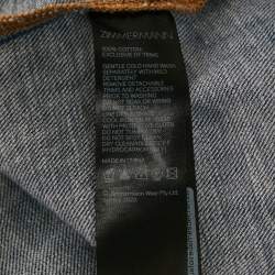 Pre Owned Zimmermann Blue Chambray Long Dress M