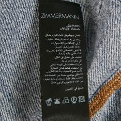 Pre Owned Zimmermann Blue Chambray Long Dress M