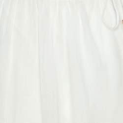 Zimmermann White Ramie Floral Lace Maxi Skirt XS