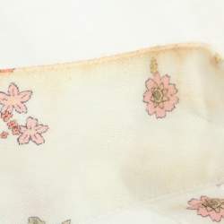 Pre Owned Zimmermann White Floral Printed Linen Carnaby Long Dress S