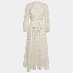 Zimmermann White Broderie Anglaise Linen Carnaby Ruffled