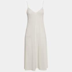 Pre Owned Zimmermann White Broderie Anglaise Cotton Belted Maxi Dress M