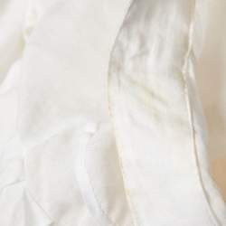 Pre Owned Zimmermann Ivory Embroidered Ramie Midi Dress M